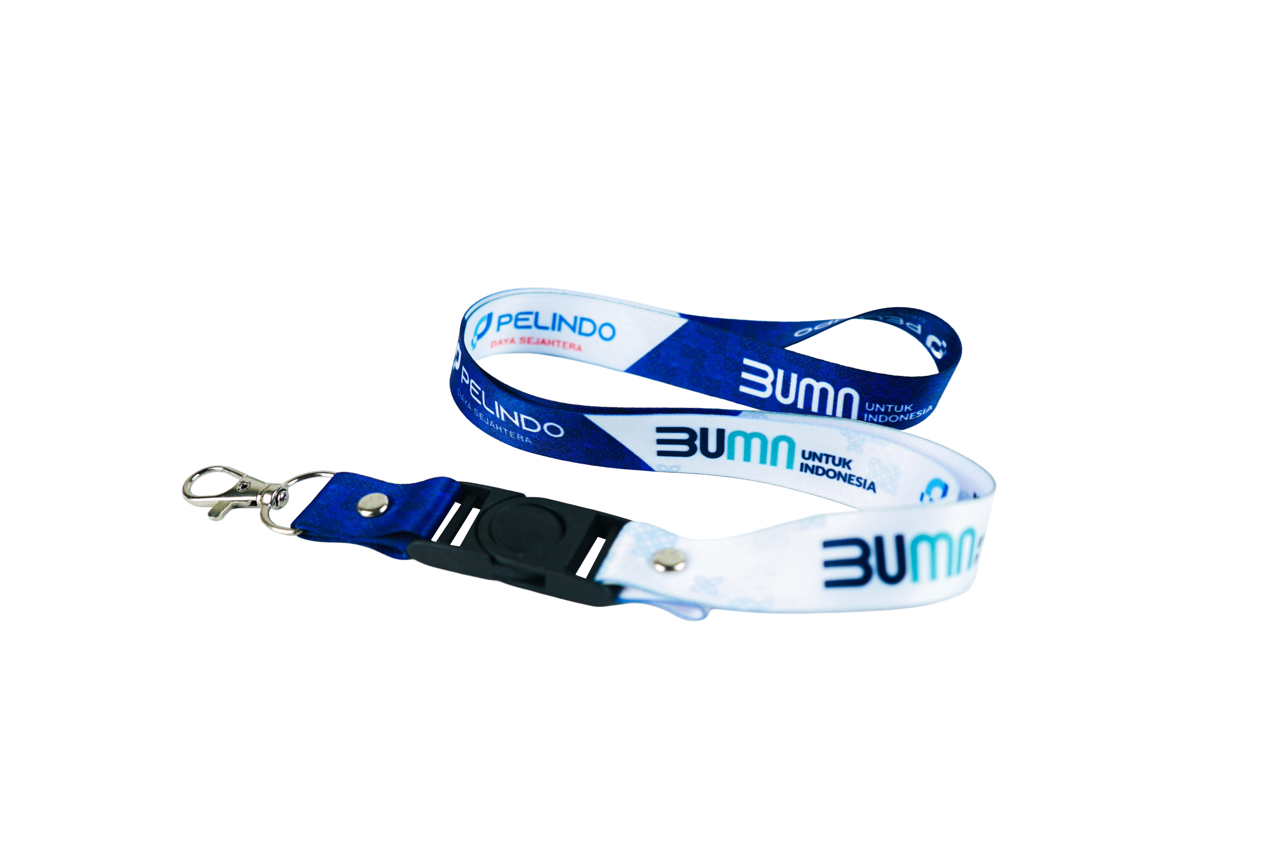 Tali ID Card Sablon – Lanyard Custom Bahan Polyester Berkualitas